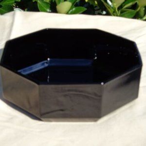 FRANCE Cristal d Arques Arcoroc OCTIME BLACK Cereal Bowl Soup Salad EXLNT 12 Av